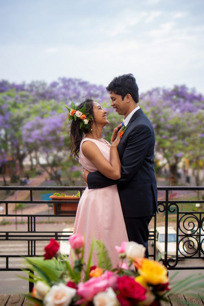 Couple fiancés, photographiés par Tianaina à l'hôtel Louvre Antananarivo